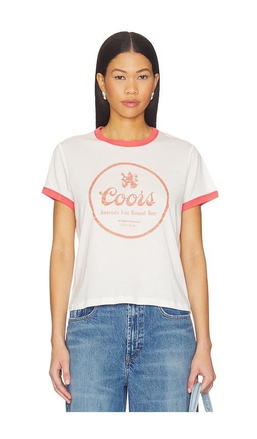 the laundry room coors fine banquet beer perfect ringer tee in white.