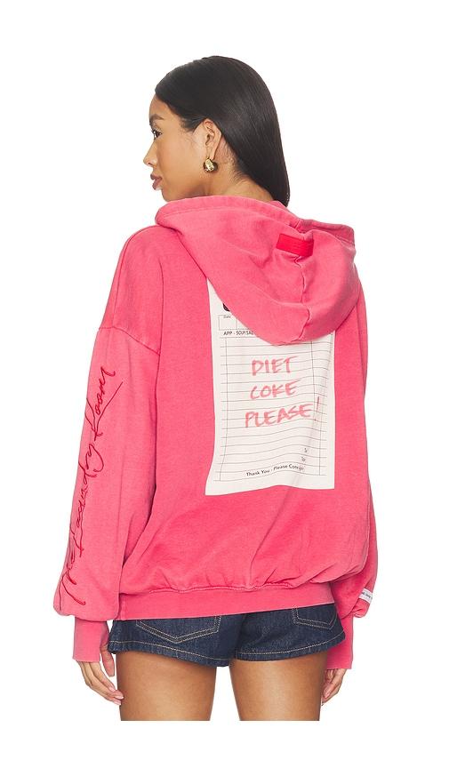 the laundry room diet coke please hideout hoodie in red.