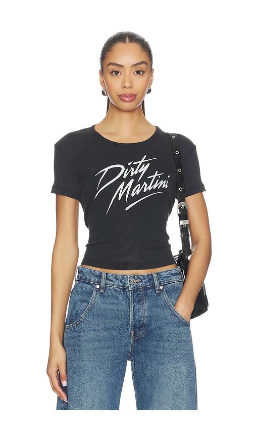the laundry room dirty martini baby tee in black.