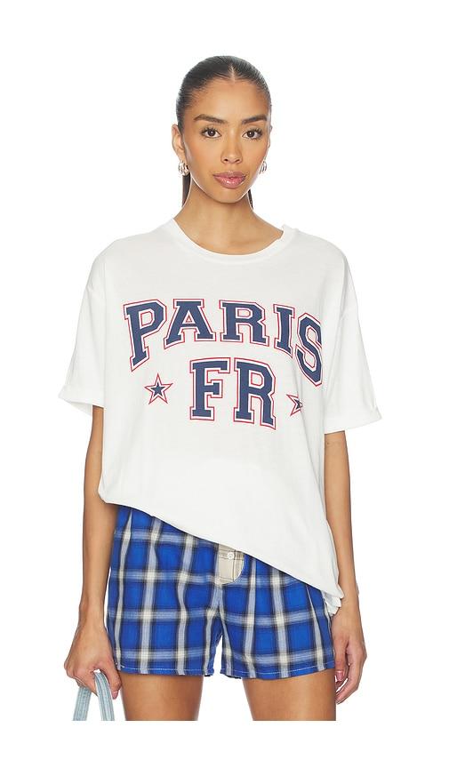 the laundry room paris fr smu oversized tee in white.