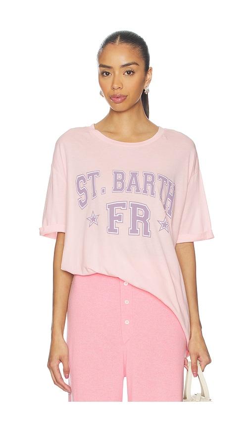 the laundry room saint barth fr smu oversized tee in pink.