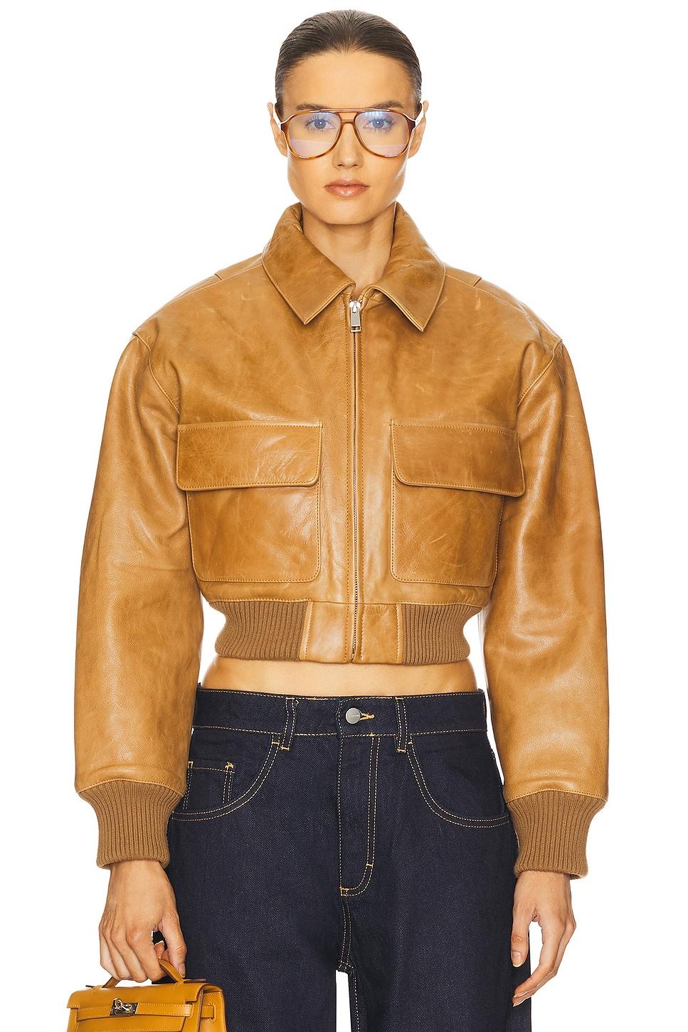 the leather bomber jacket