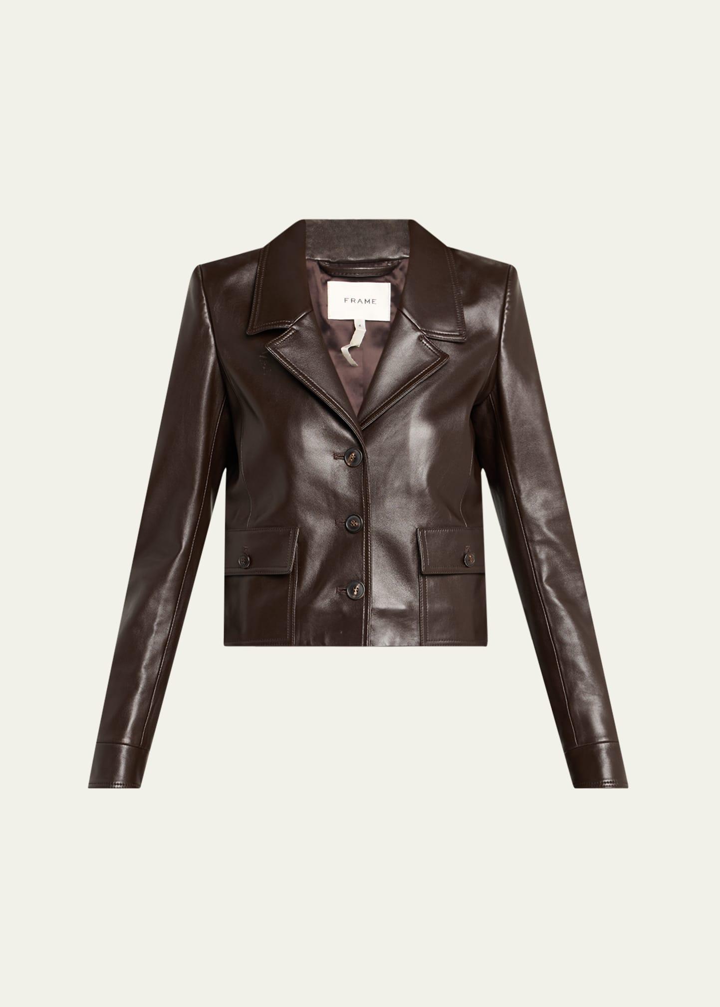 the leather cuffed jacket