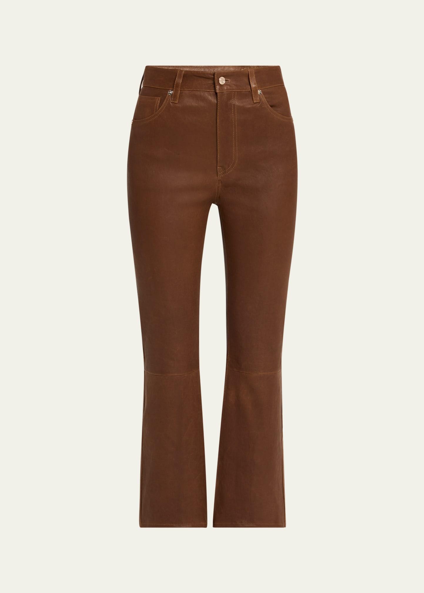 the leather reboot crop jeans