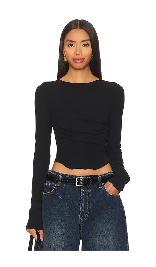 the line by k cathal t-shirt in black.