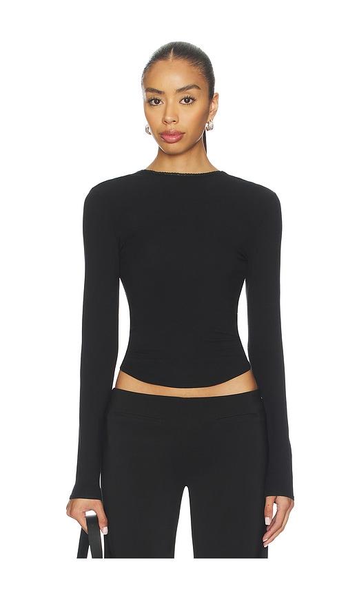the line by k gad top in black.