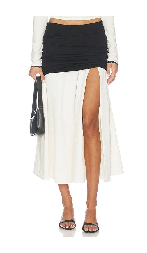 the line by k mari skirt in black,white.