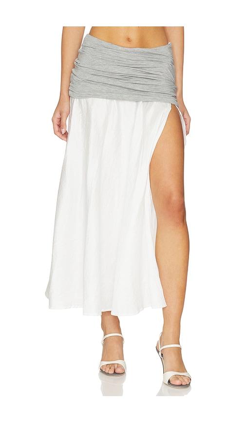 the line by k mari skirt in white,grey.