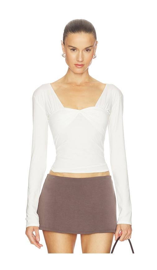 the line by k rian top in white.