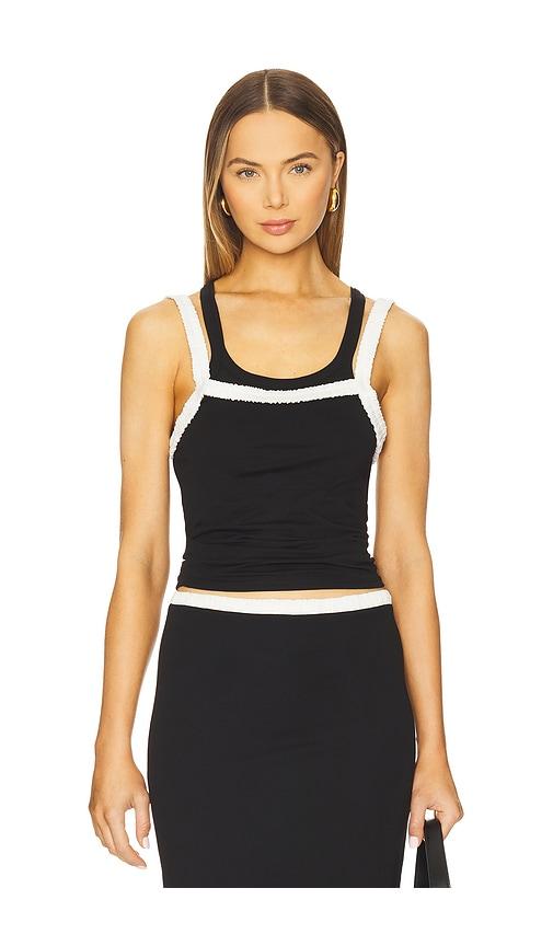 the line by k salome tank top in black.