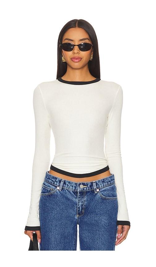 the line by k simon top in cream.
