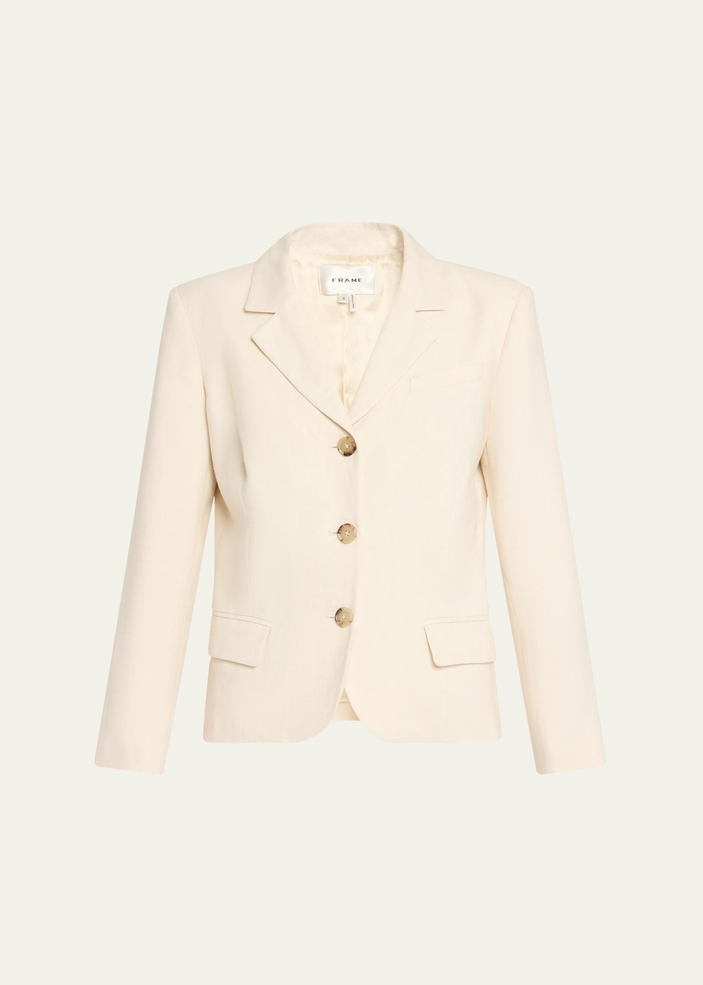 the linen smart blazer