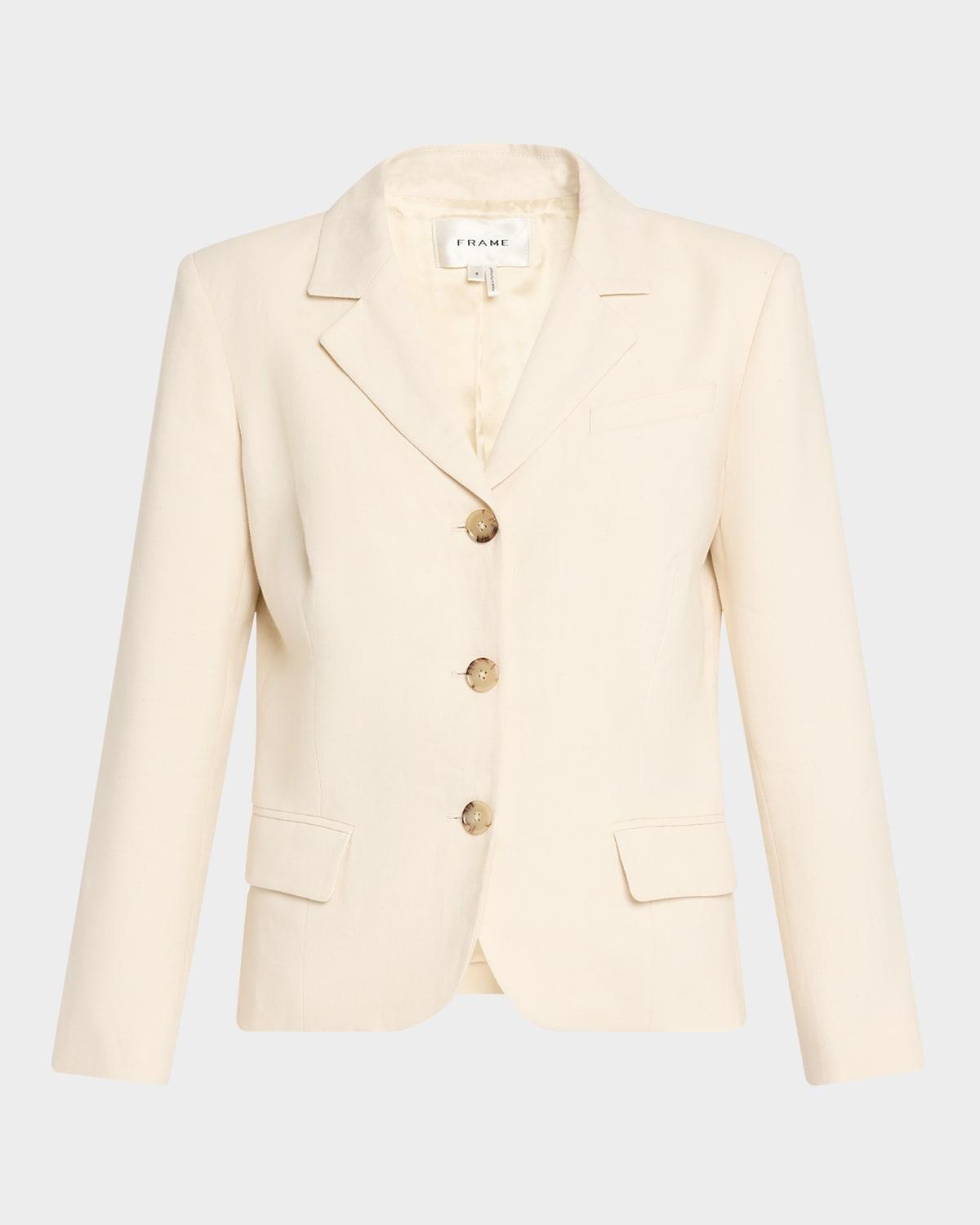 the linen smart blazer