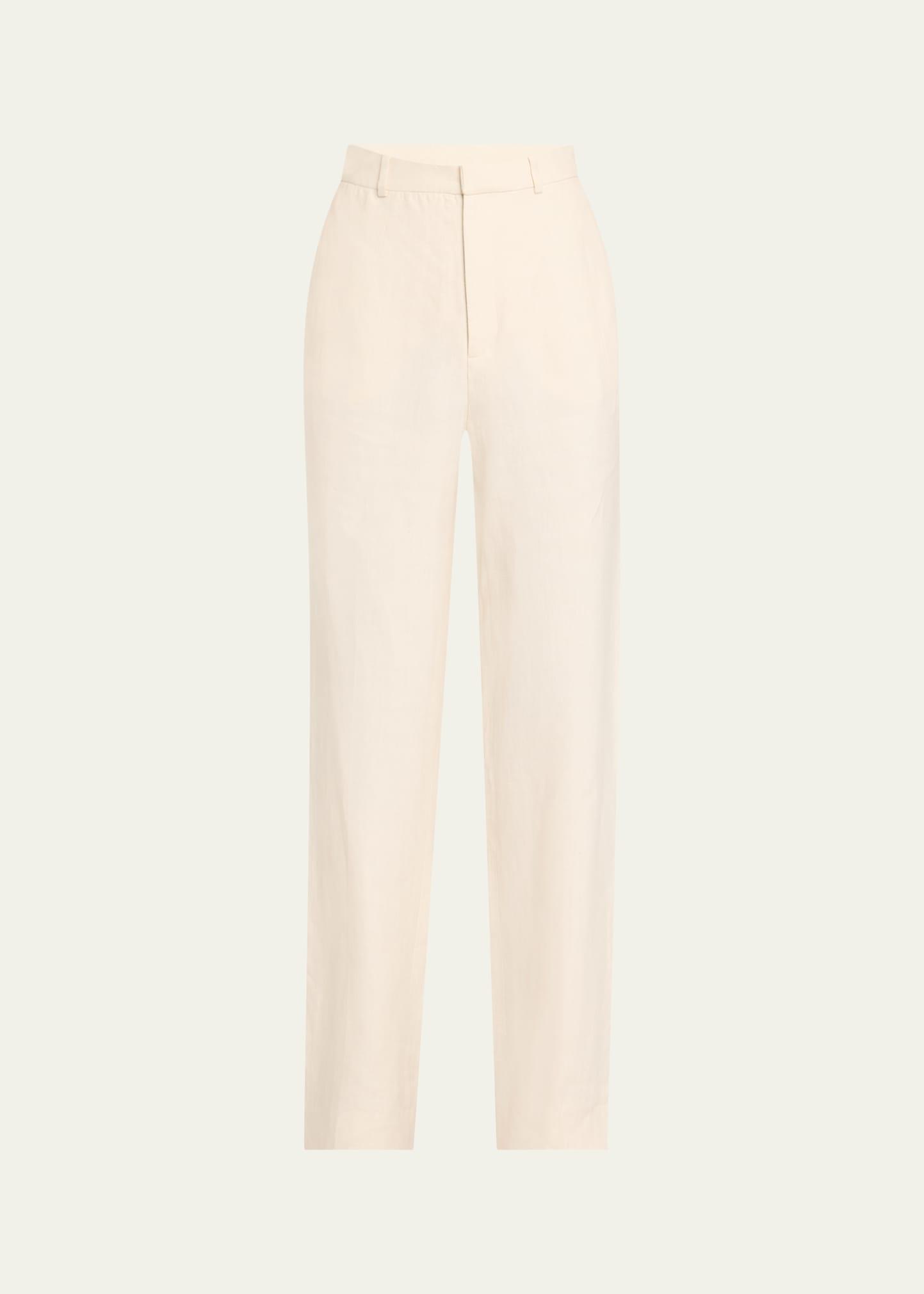 the linen trousers