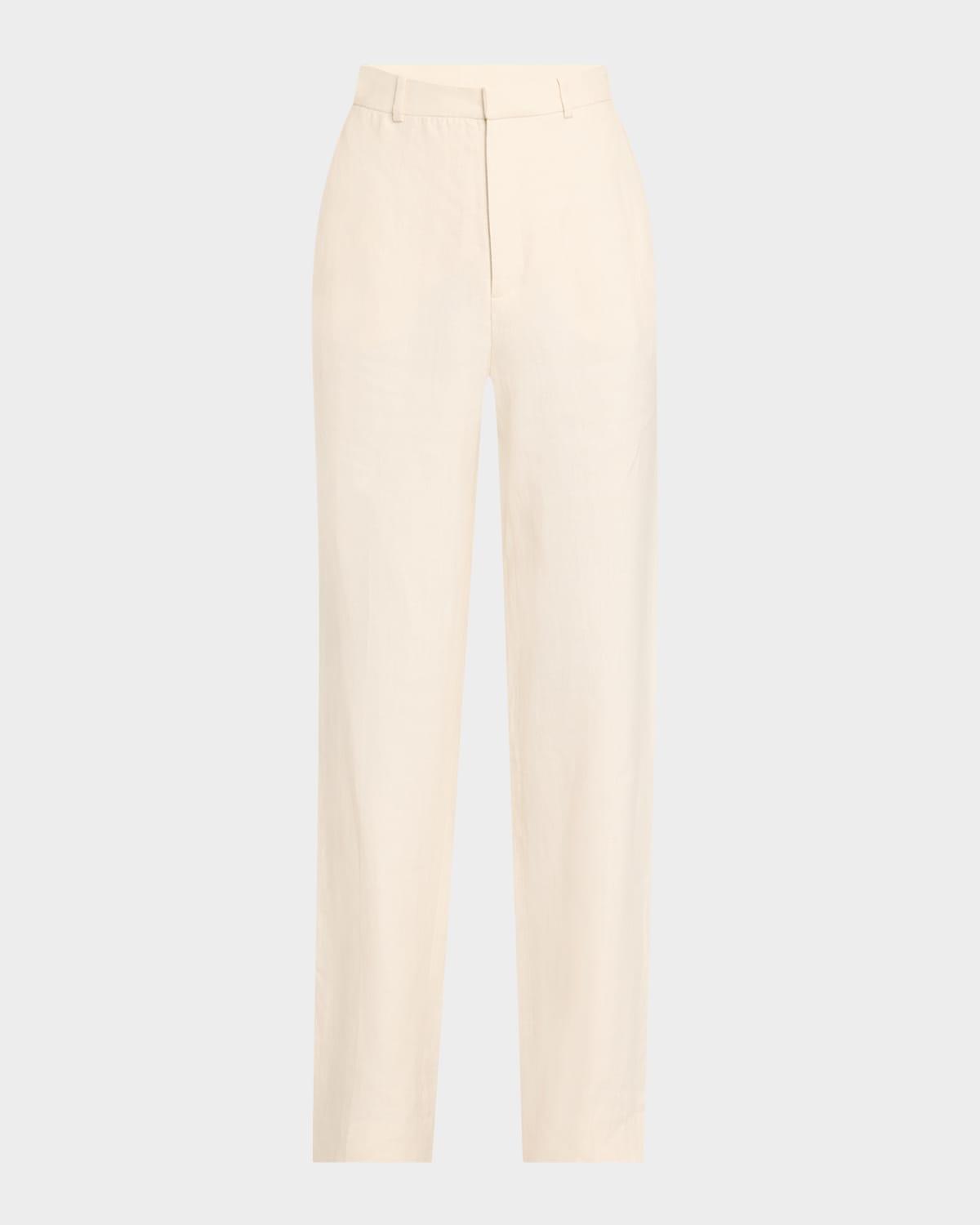 the linen trousers
