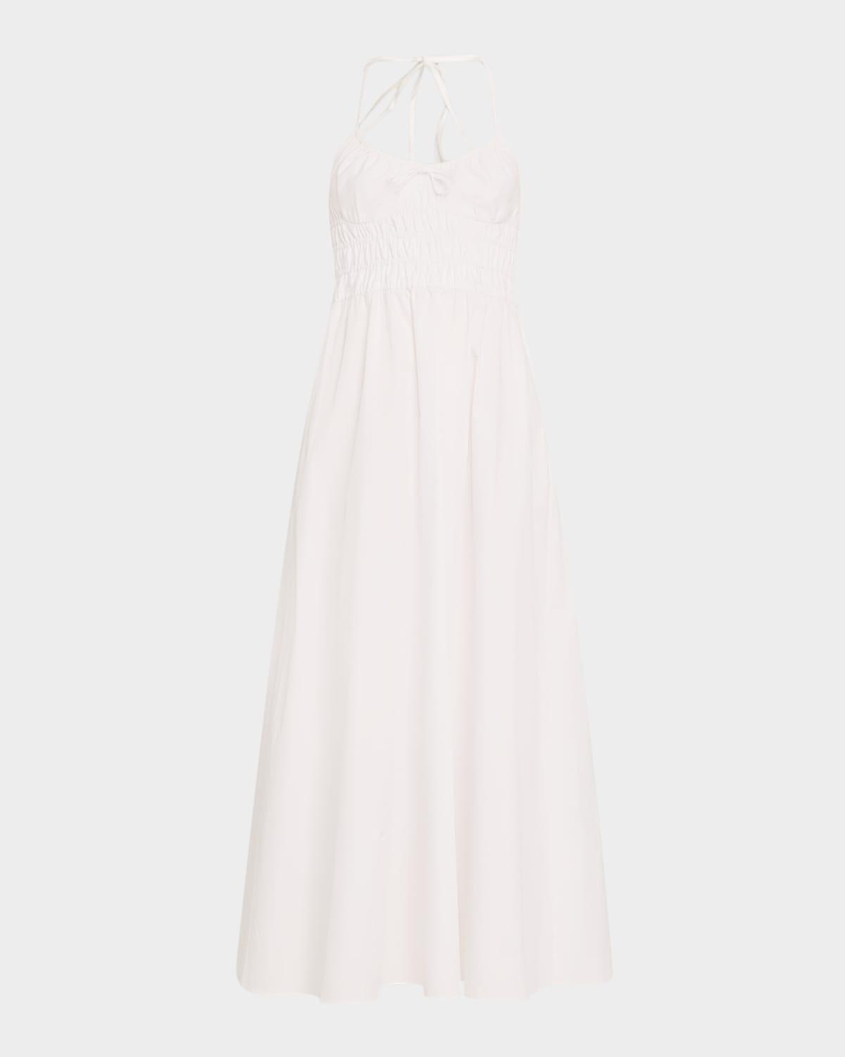 the lolita cotton halter midi dress