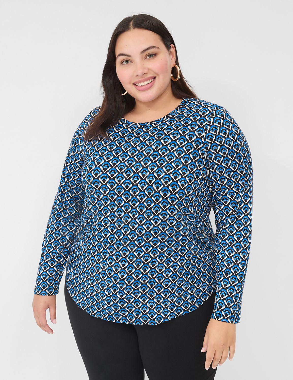 the long-sleeve curved-hem tee