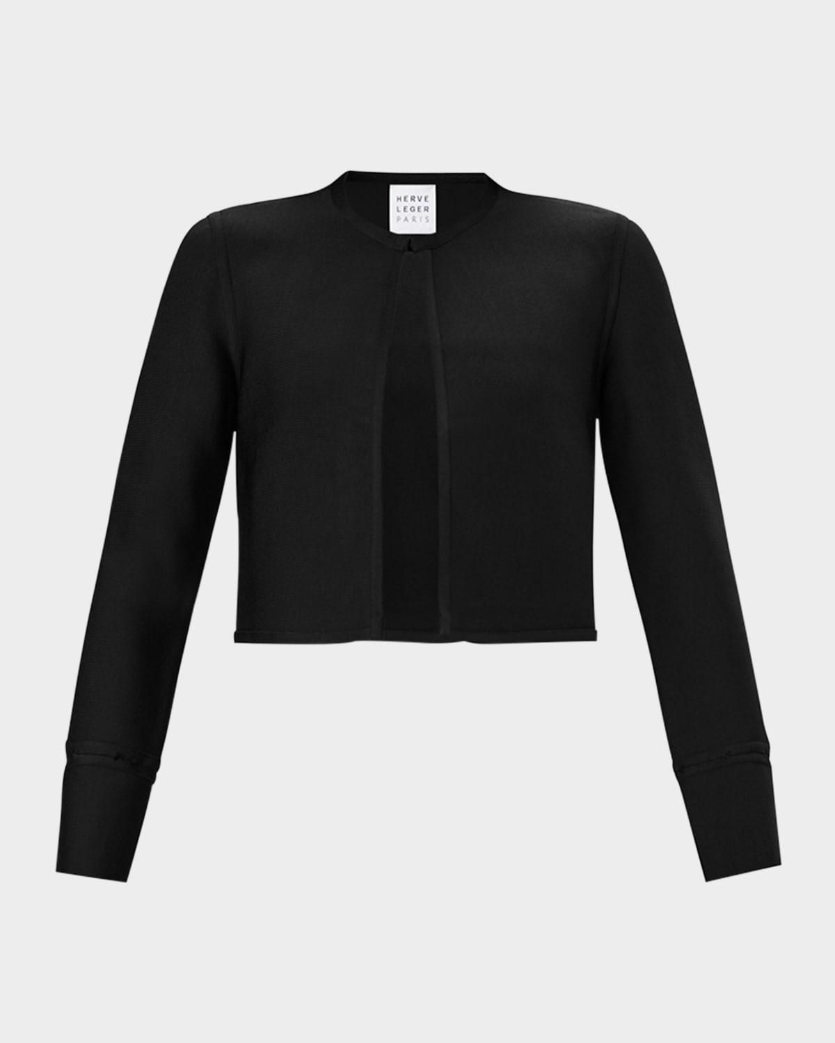 the lucia cropped crewneck jacket