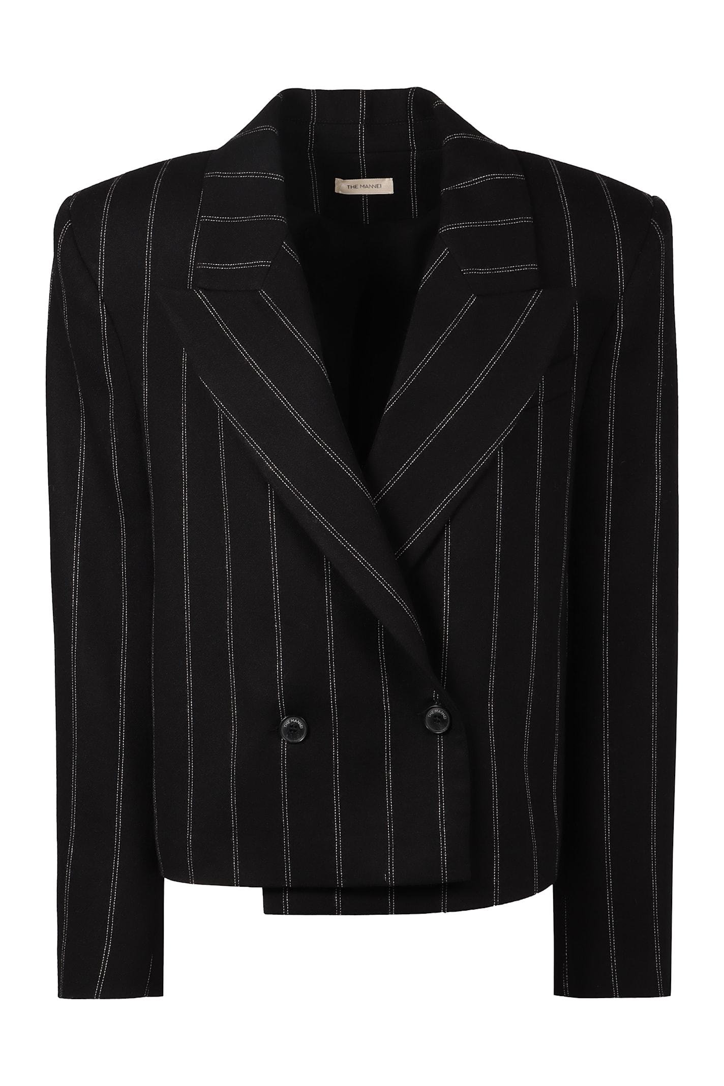 the mannei bert double breasted blazer