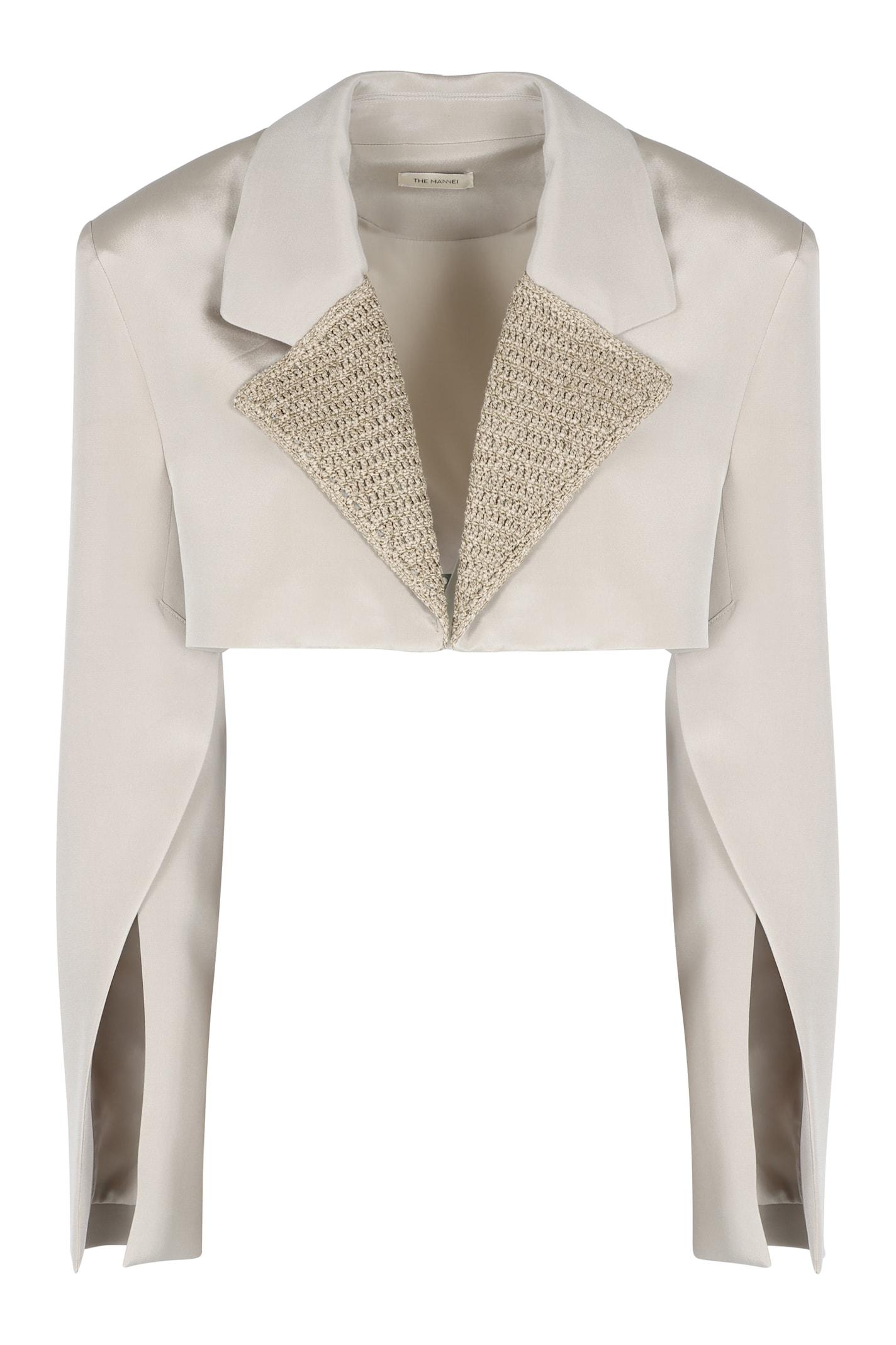 the mannei marica silk blazer