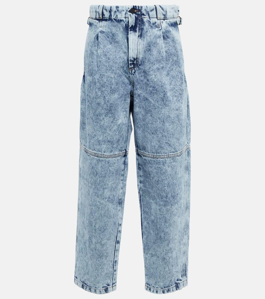the mannei shobak bleached straight jeans
