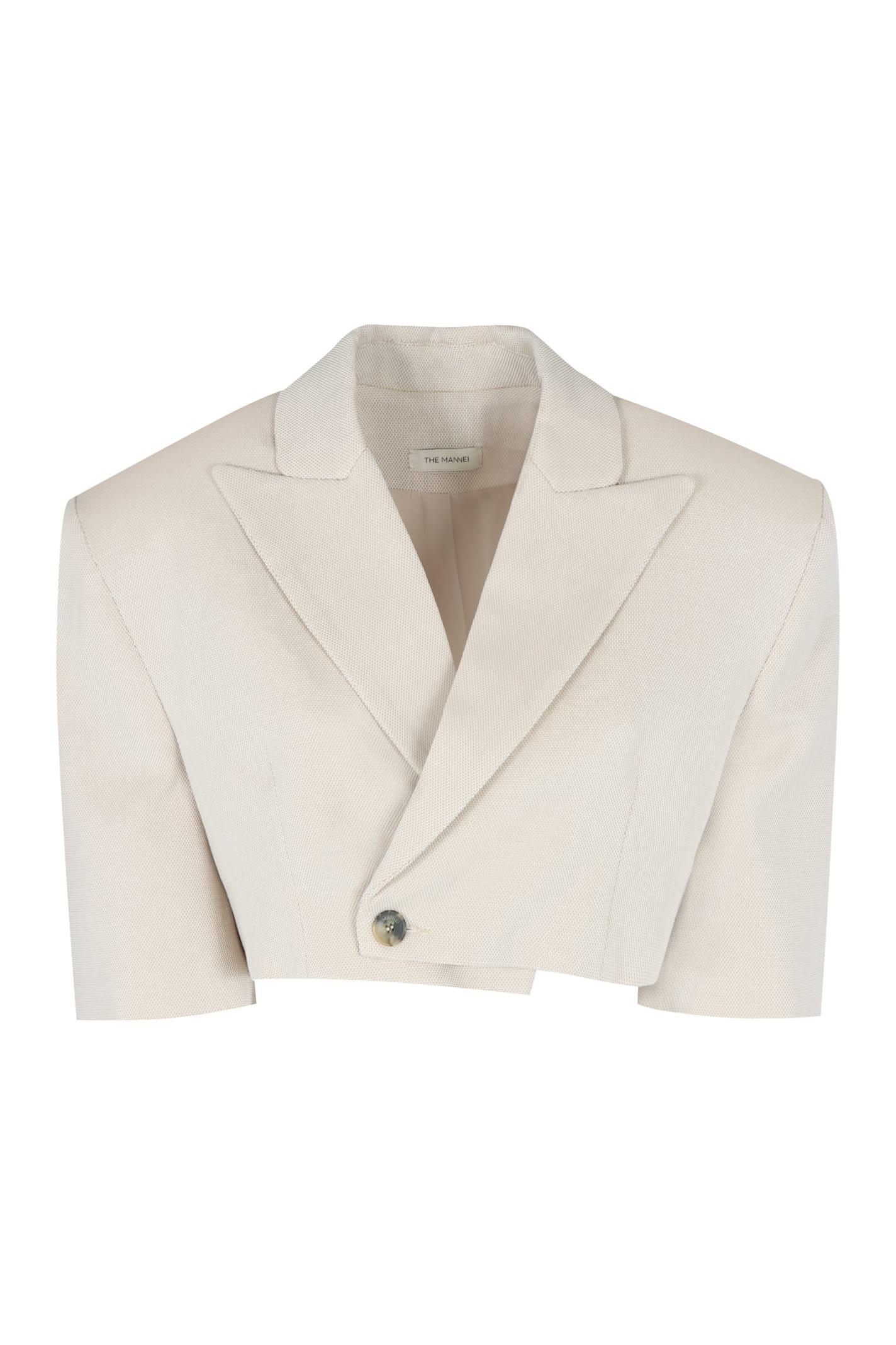 the mannei single-breasted one button jacket
