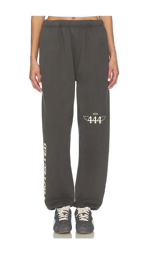 the mayfair group divinely protected sweatpants in charcoal.