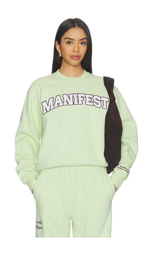 the mayfair group manifest classic crewneck sweatshirt in mint.