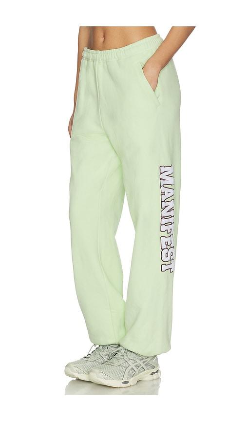 the mayfair group manifest classic sweatpants in mint.