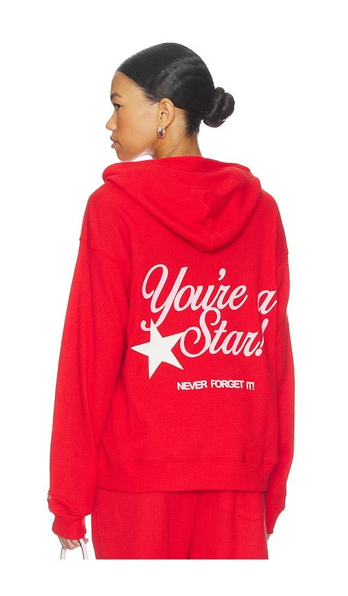 the mayfair group you're a star relaxed hoodie in red.