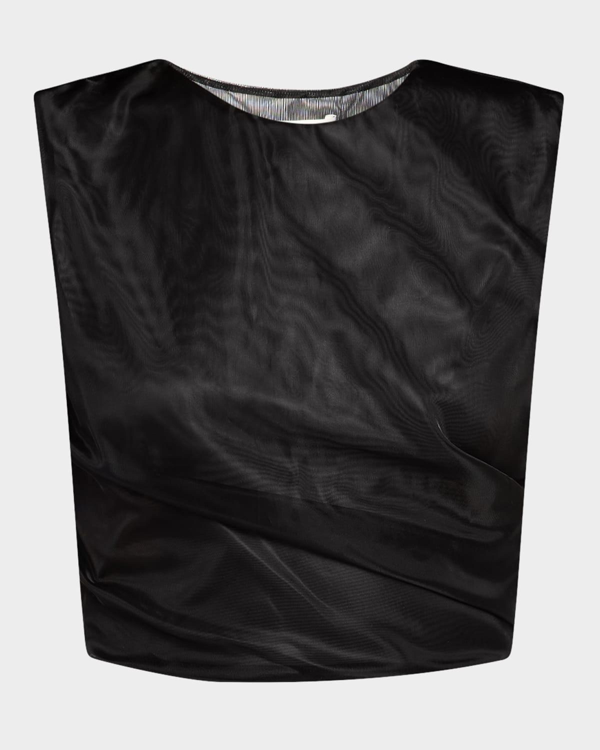 the mesh twist tank top