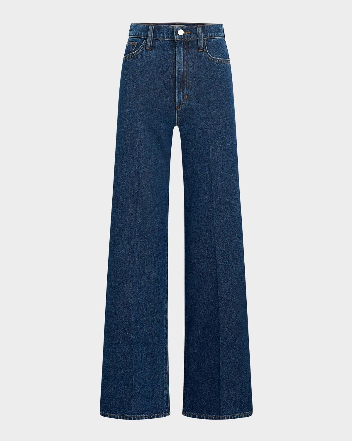 the mia high-rise wide-leg ankle jeans
