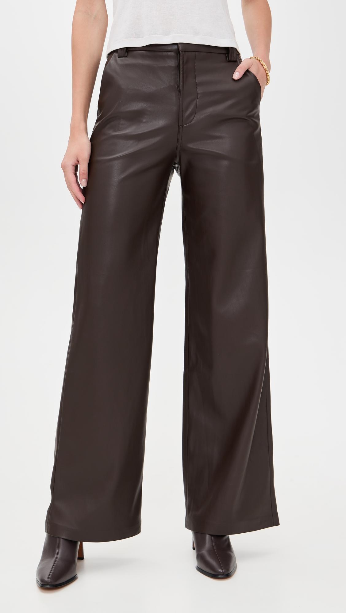 the mia vegan leather trousers