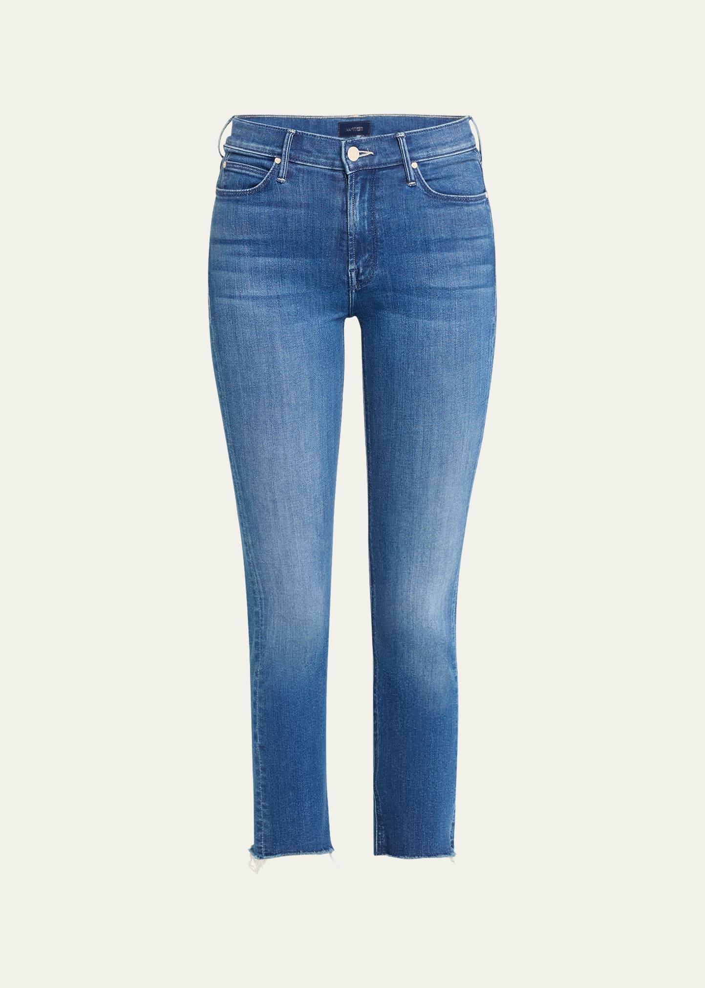 the mid-rise dazzler ankle fray jeans