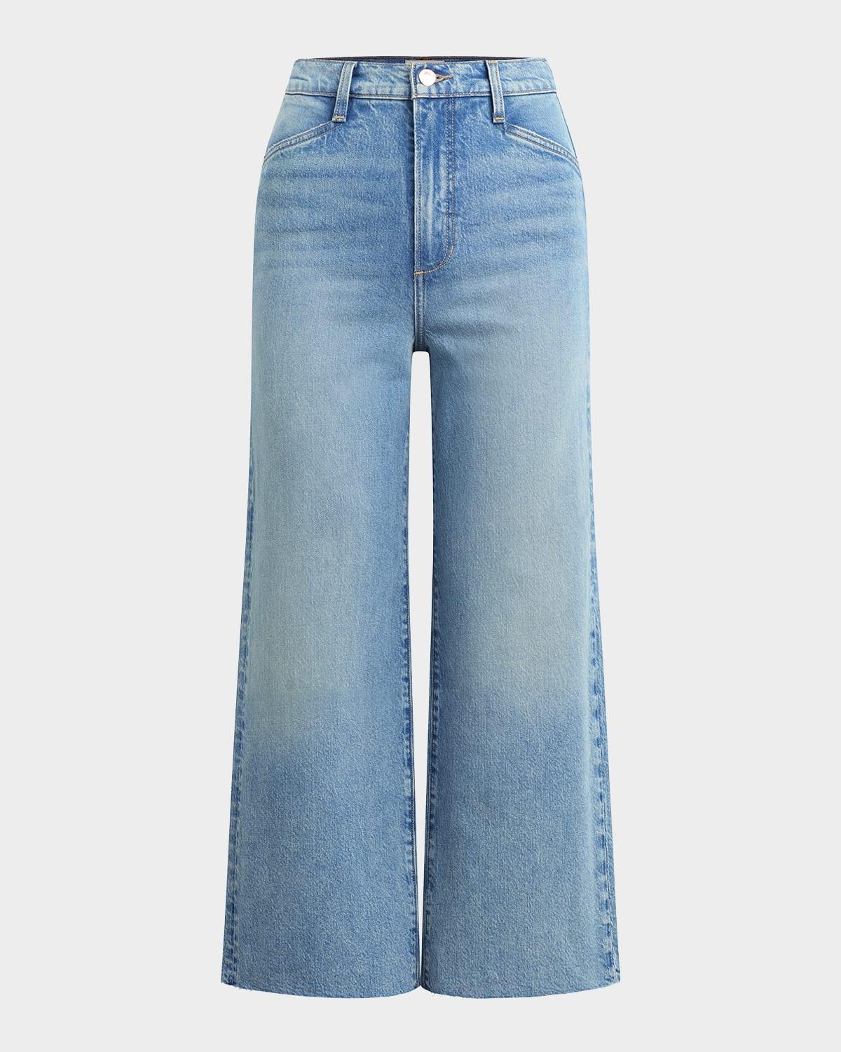 the mischa super high-rise wide cropped jeans