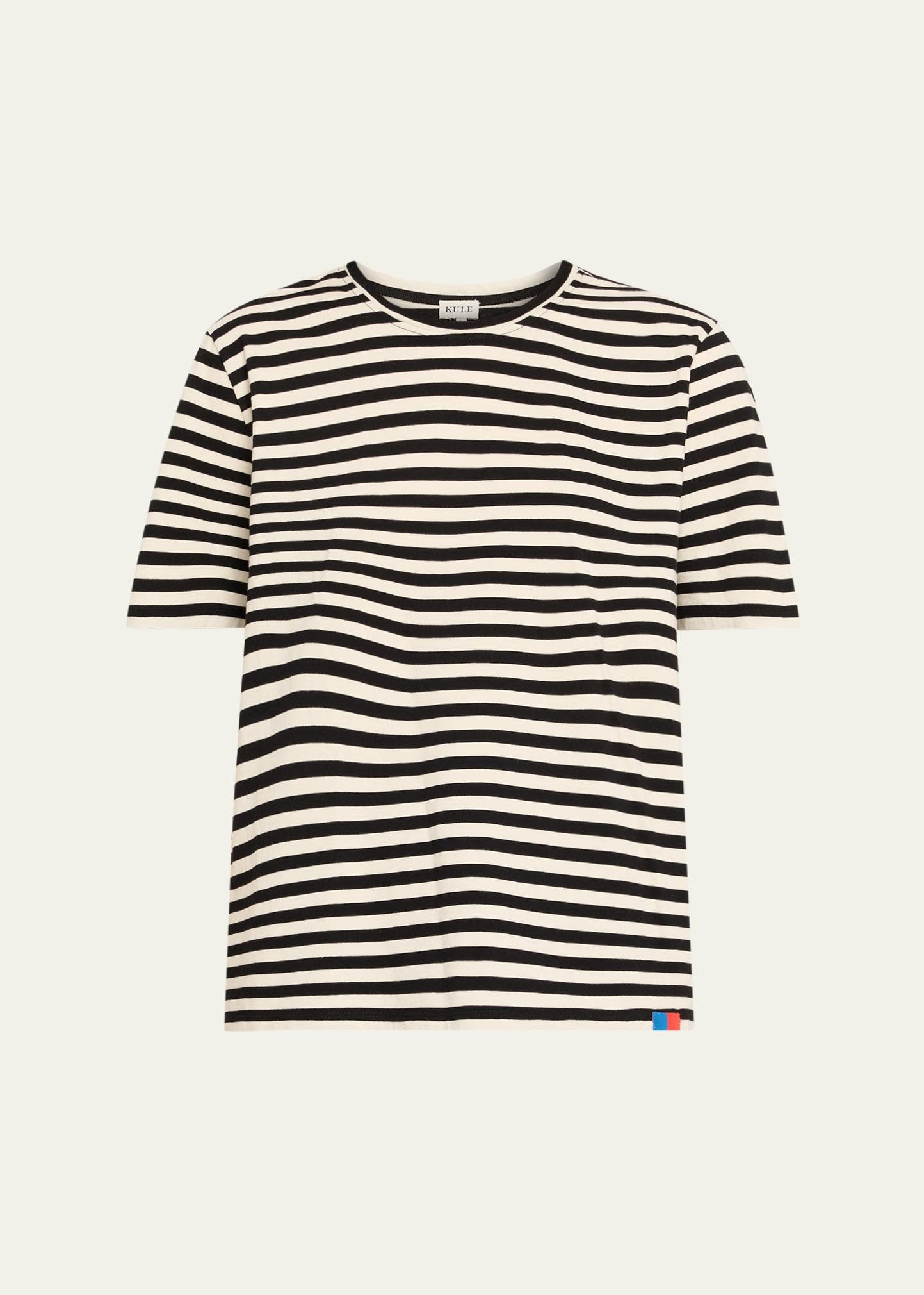 the modern cotton stripe long-sleeve turtleneck t-shirt