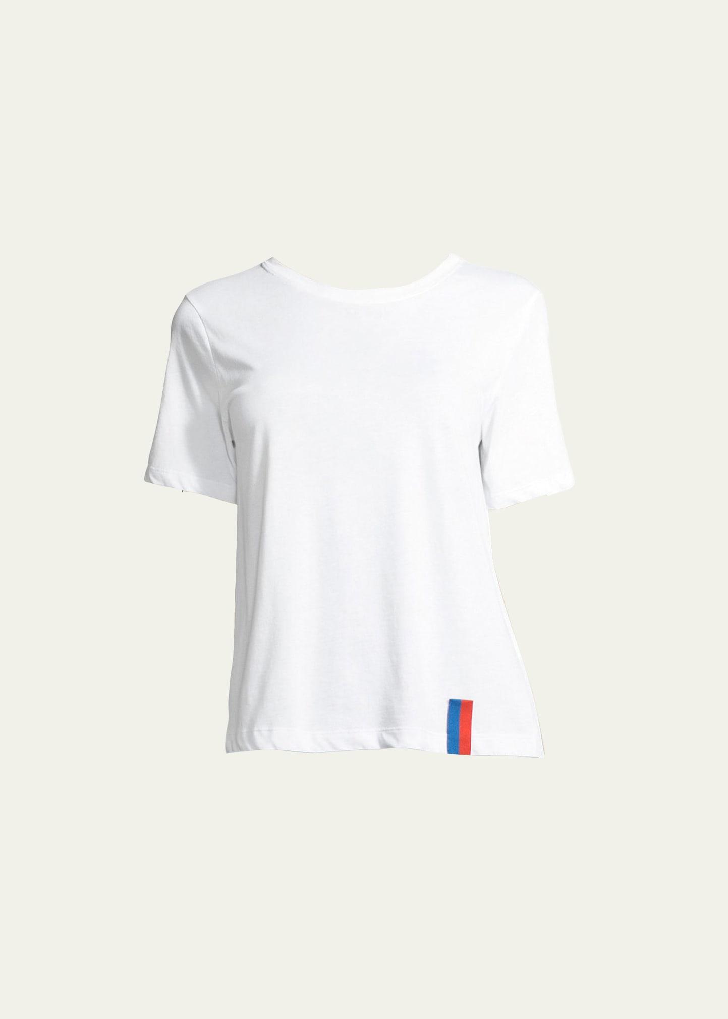 the modern solid short-sleeve top