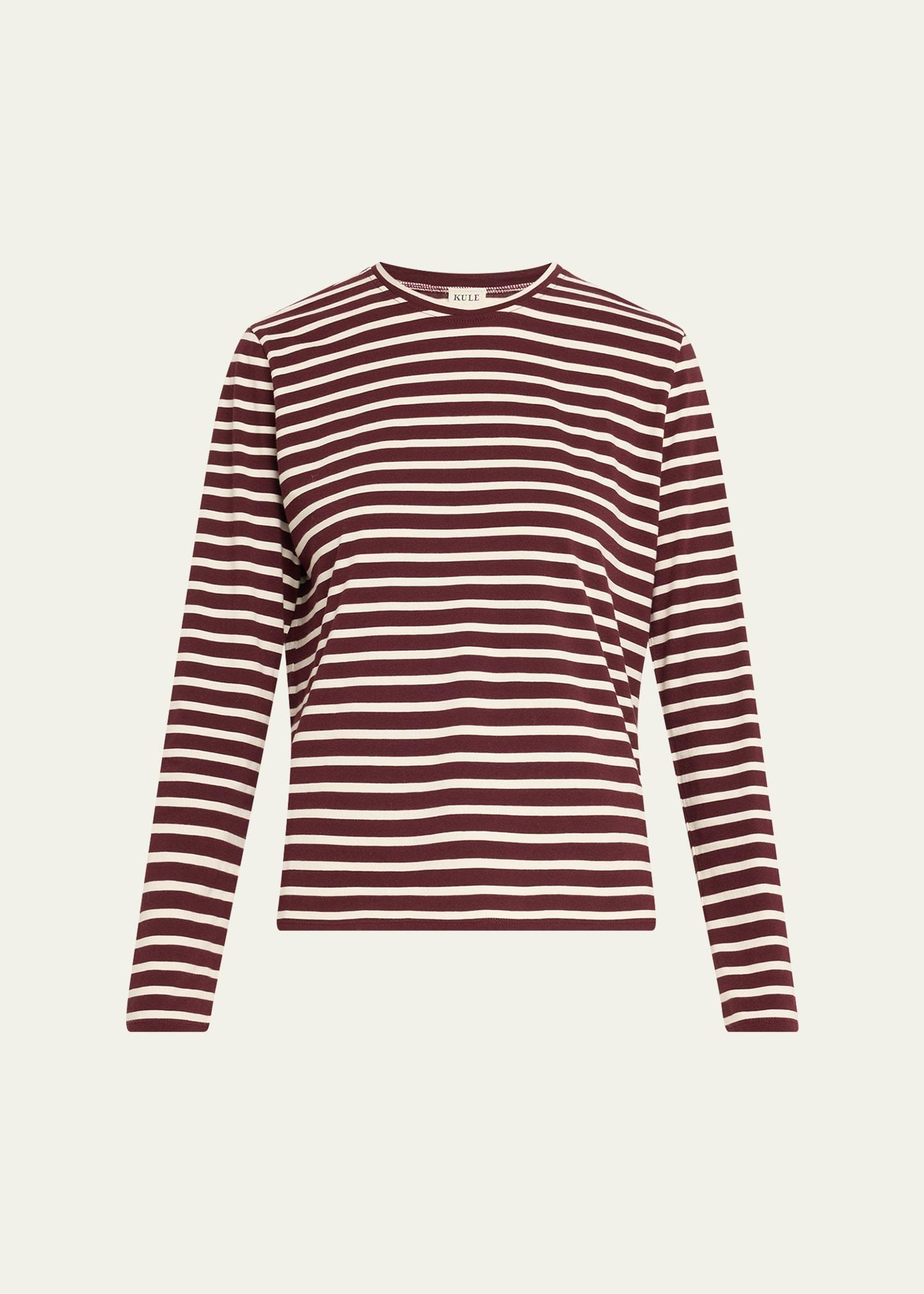 the modern striped long-sleeve tee