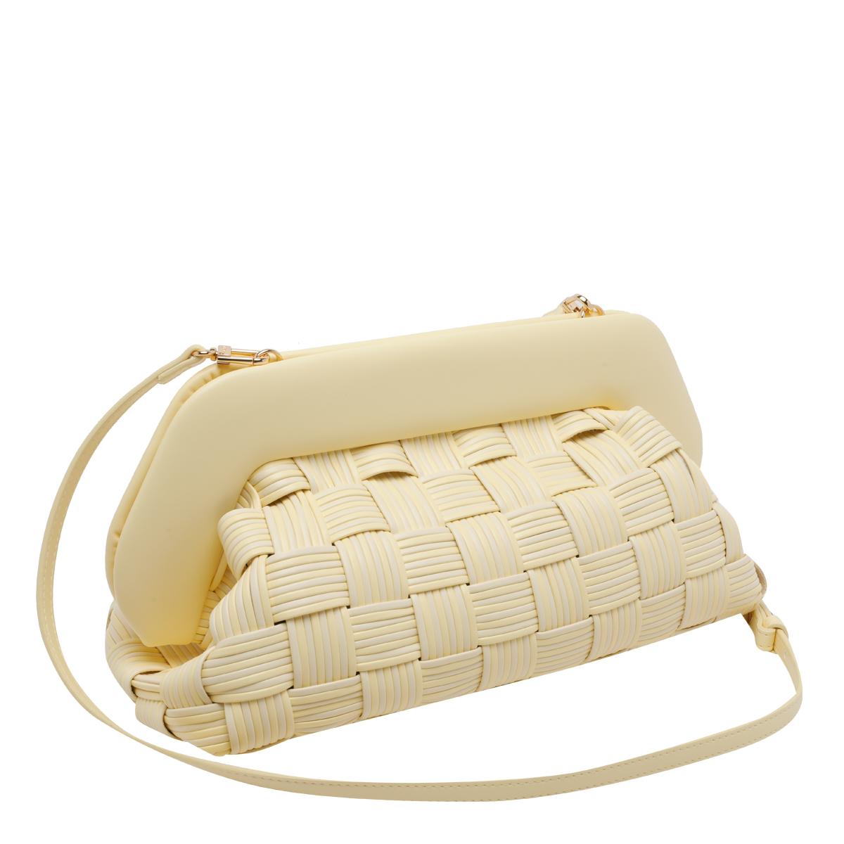 the moire' the moire bags yellow vegan fabric - women