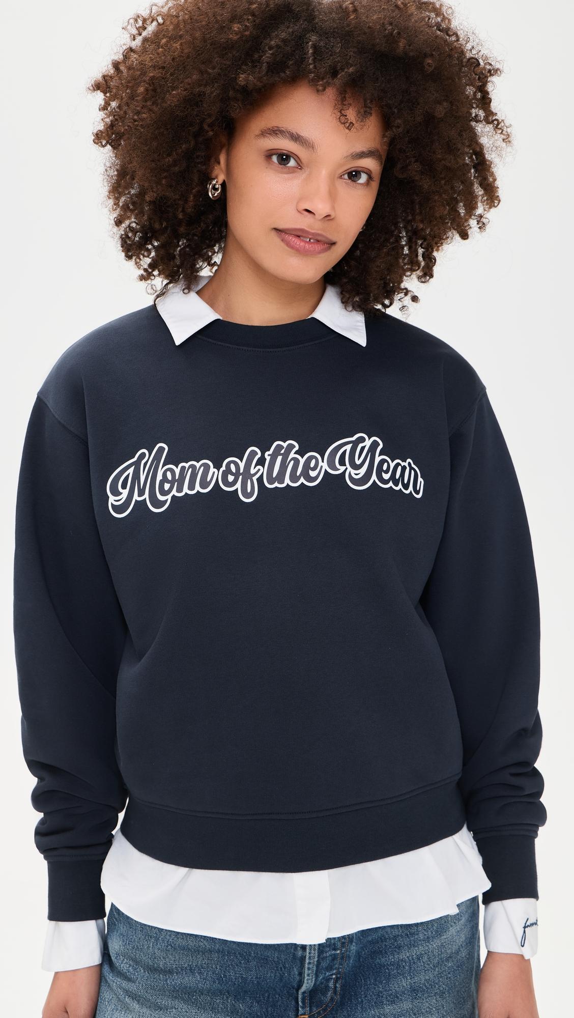 the mom of the year varsity sweatshirt