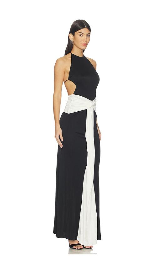 the new arrivals by ilkyaz ozel euphorie dress in black & white.