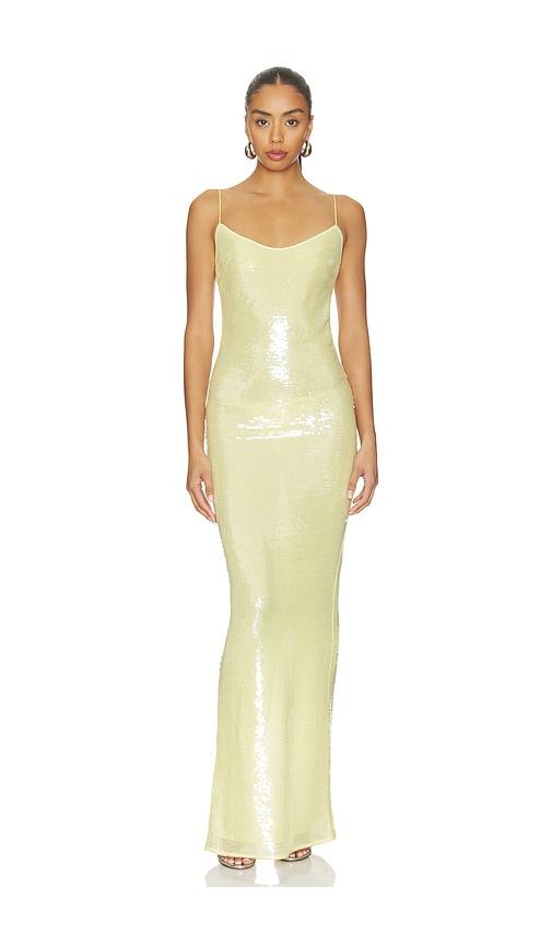 the new arrivals by ilkyaz ozel isis dress in yellow.