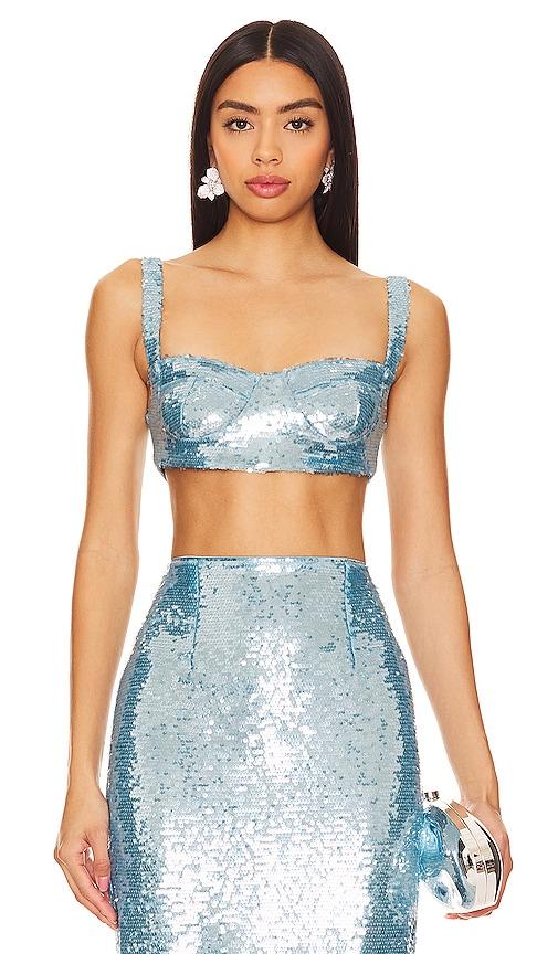 the new arrivals by ilkyaz ozel monique top in blue.