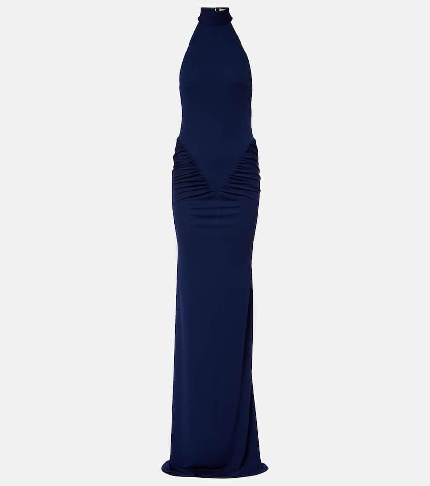 the new arrivals ilkyaz ozel cass ruched maxi dress
