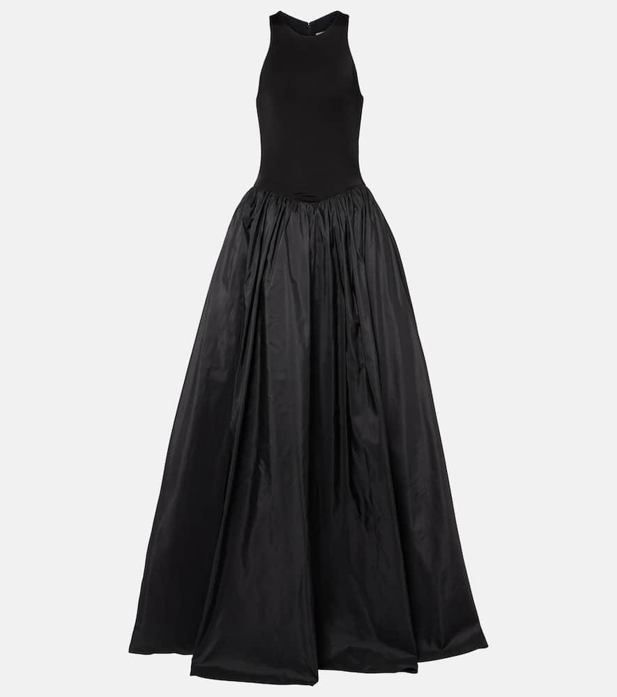 the new arrivals ilkyaz ozel cate jersey and silk taffeta gown