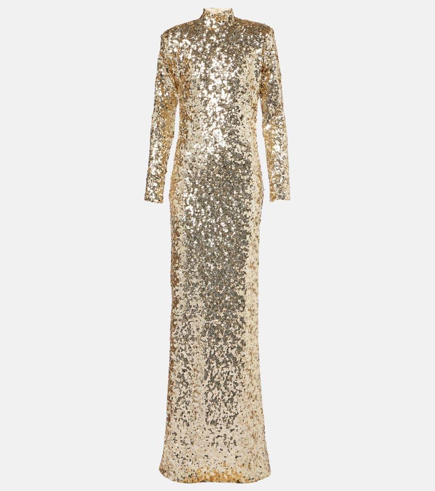the new arrivals ilkyaz ozel catroux sequined gown