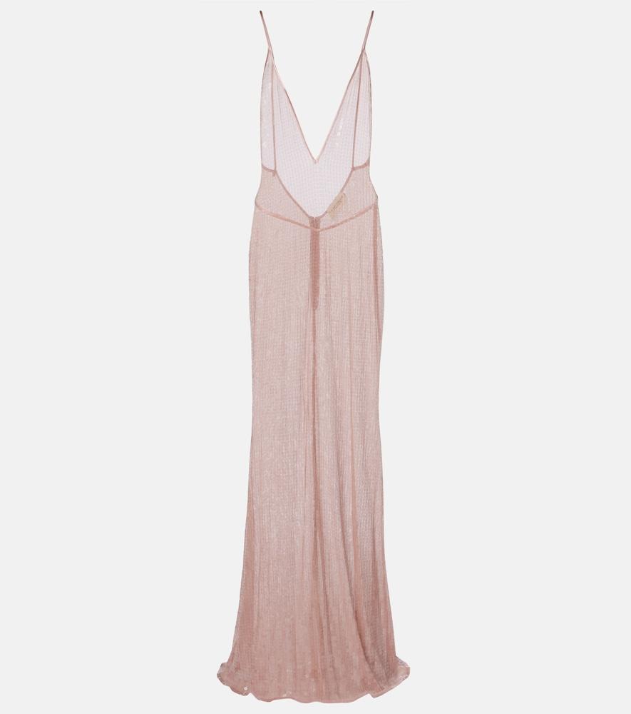 the new arrivals ilkyaz ozel claudie sequined sheer gown