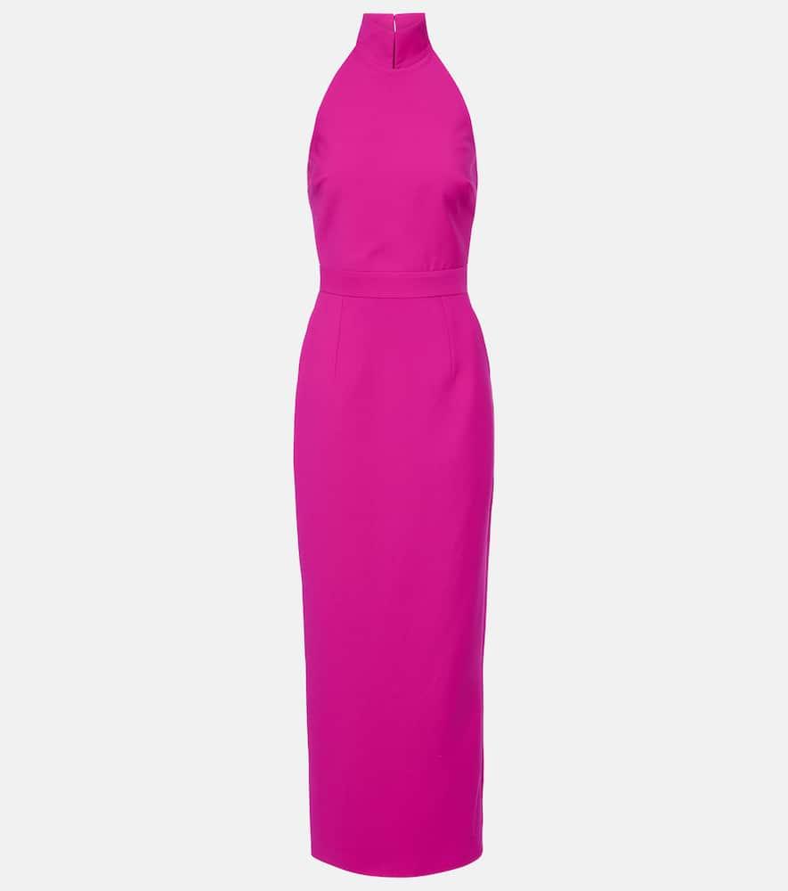 the new arrivals ilkyaz ozel halterneck maxi dress