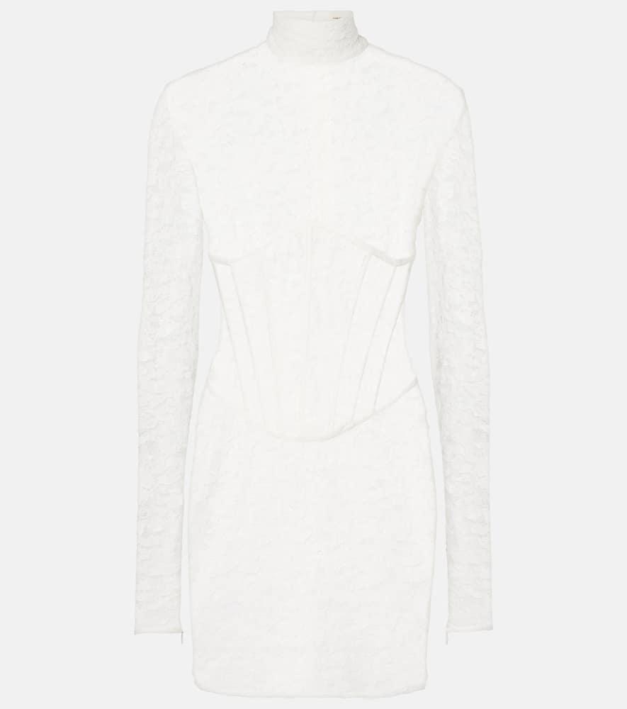 the new arrivals ilkyaz ozel isadora mockneck lace minidress