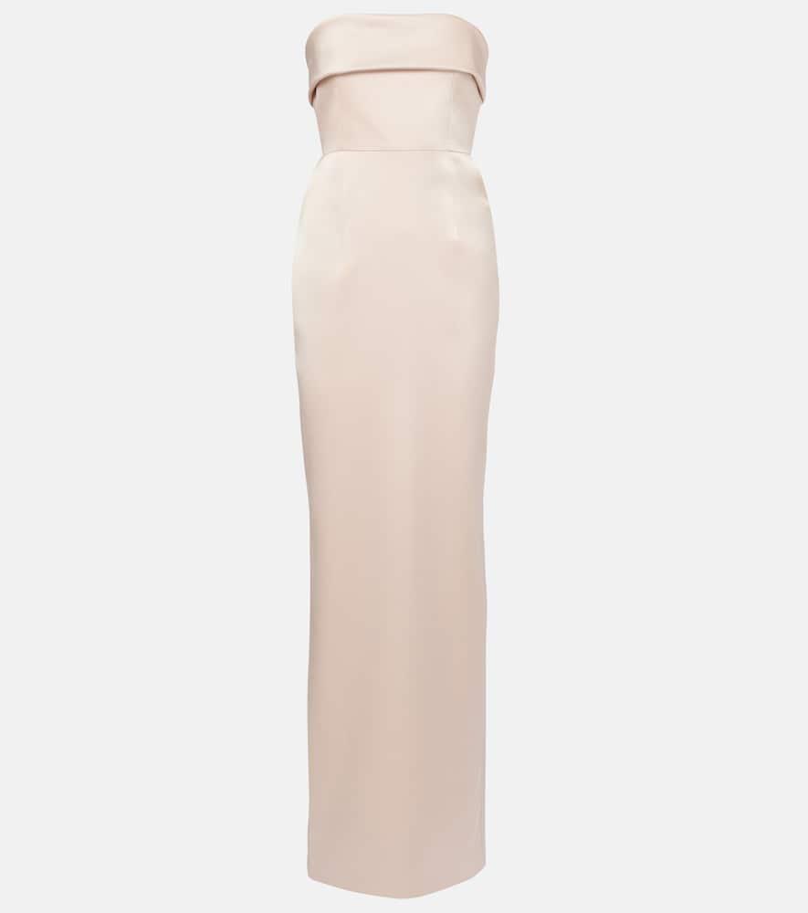the new arrivals ilkyaz ozel rhea strapless satin gown
